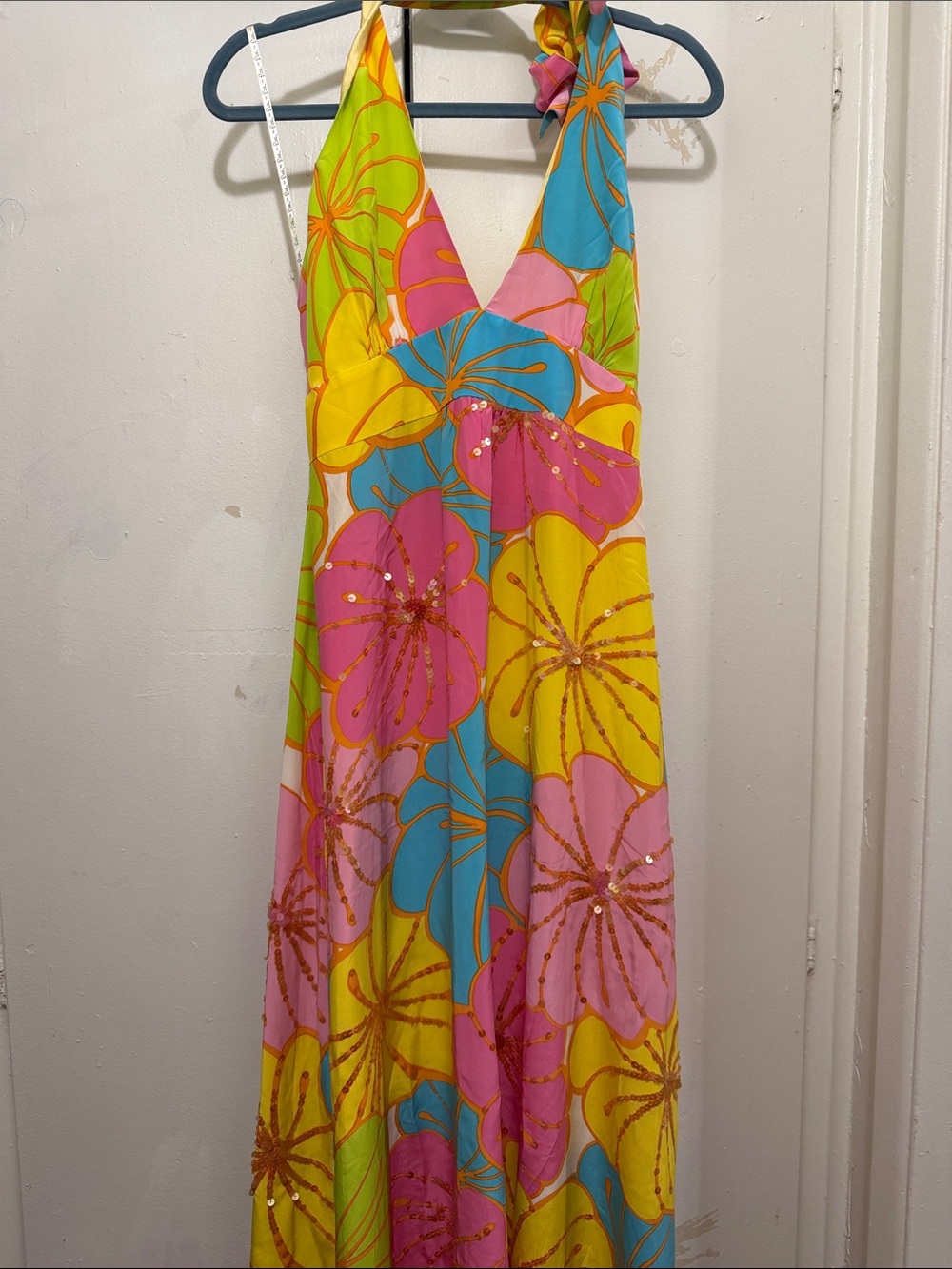 Lilly Pulitzer Multicolor Floral Maxi Dress - Pink Yellow Blue Green